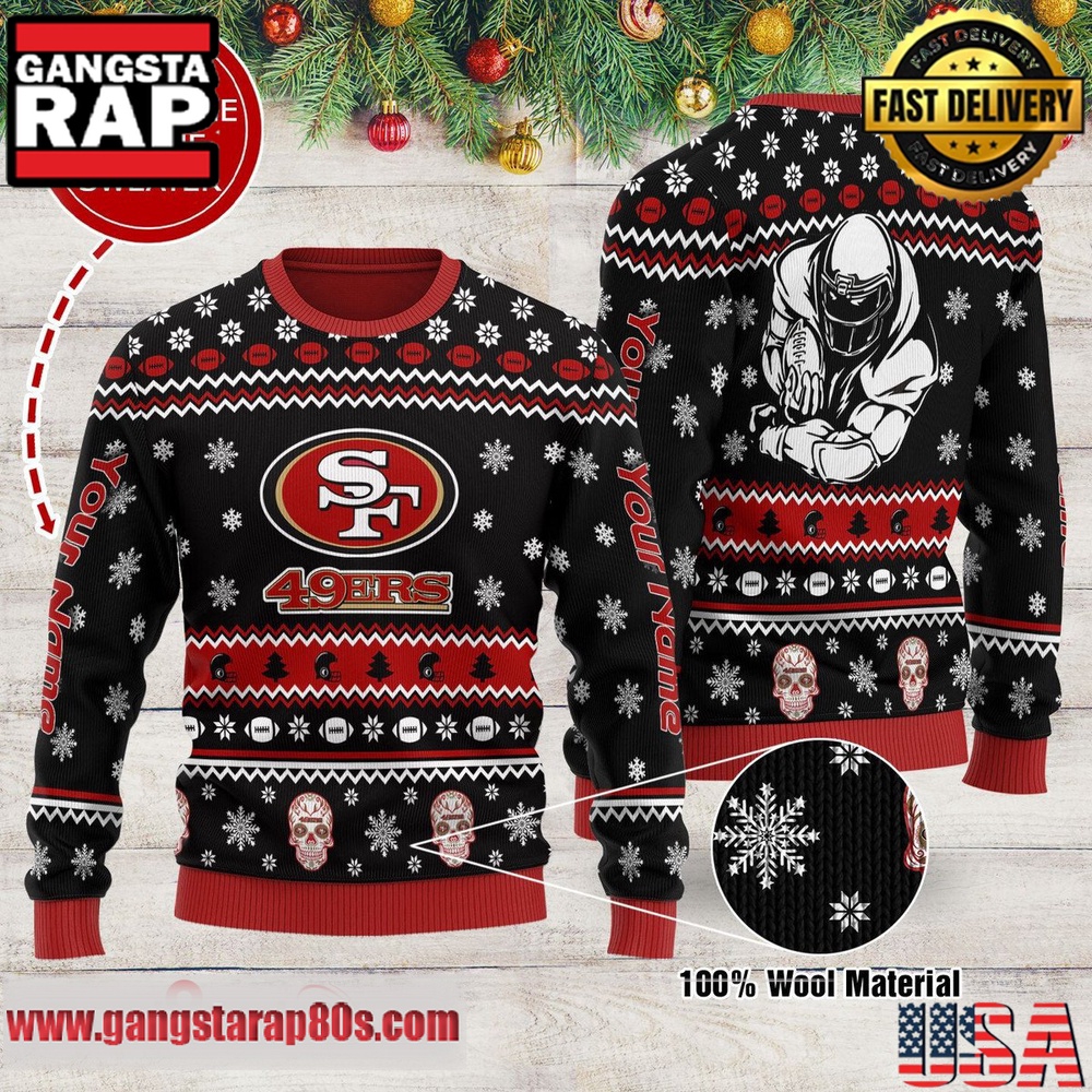 NFL San Francisco 49ers New Edition Custom Ugly Christmas Sweater LN