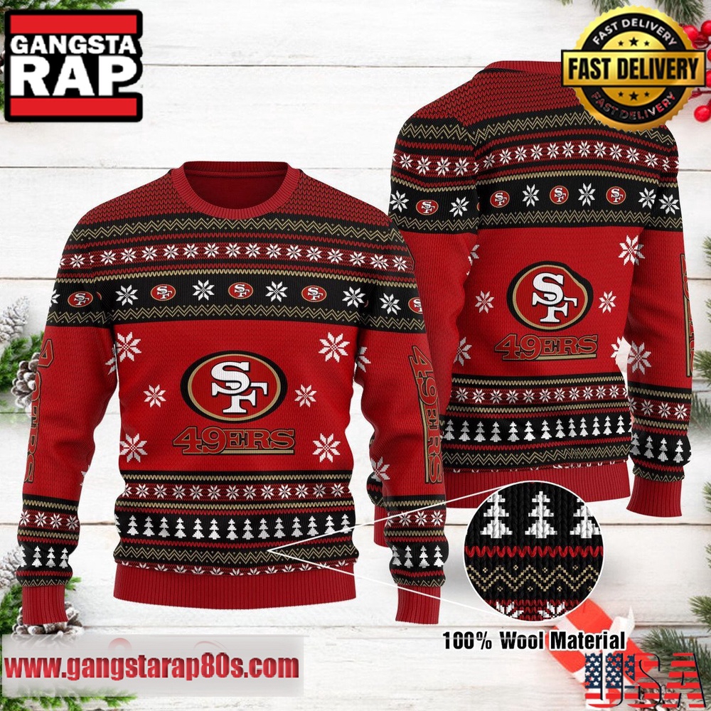 NFL San Francisco 49ers New Edition -26 Ugly Xmas Sweater LN