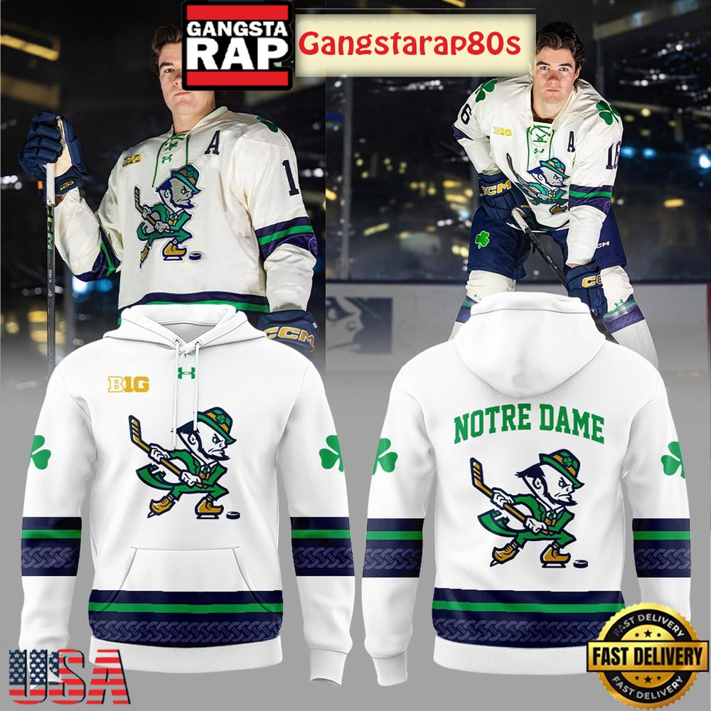 Notre Dame Fighting Irish Leprechaun Hockey 2025 Special Edition All Over Print T-Shirt Hoodie Or Zip-up Hoodie LN