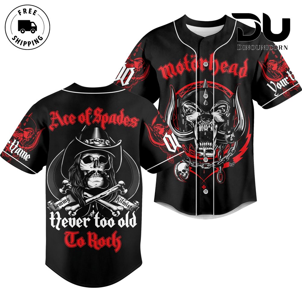 Motörhead Baseball Jersey NNA Shirt