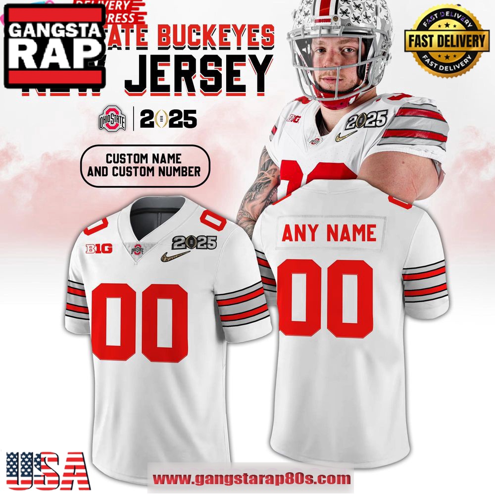 Ohio State Buckeyes New Uniform 2025 Special Edition White Football Jersey LN