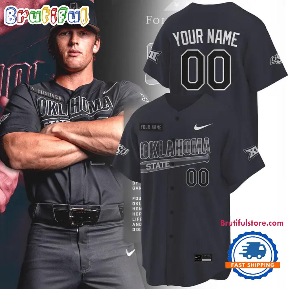 Oklahoma State Cowboys Special Salute To Service Limited HFN Baseball Jersey