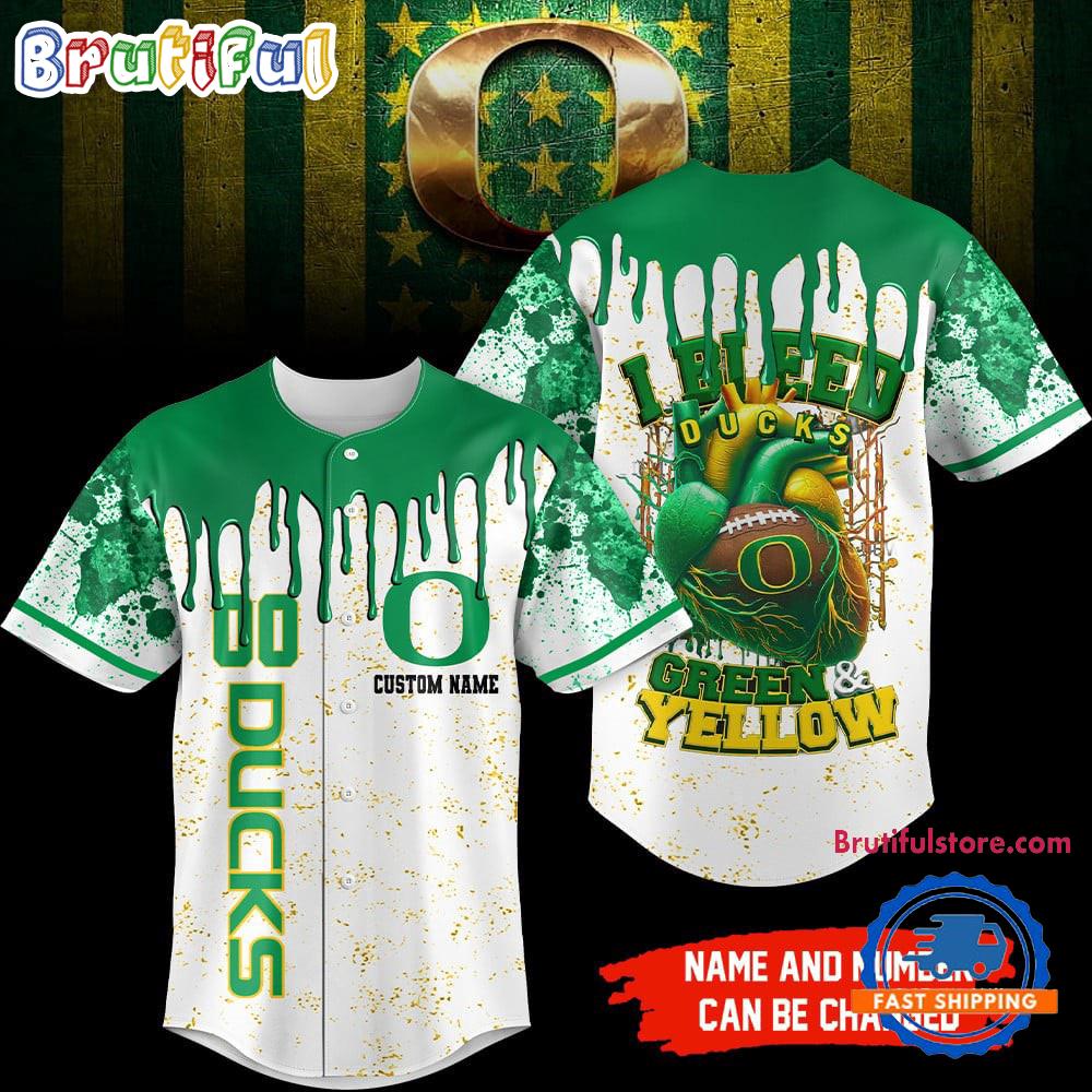 Oregon Ducks NCAA I Bleed HFN Baseball Jersey