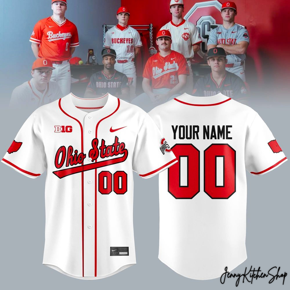 OSU Ohio State 2026 Special Edition Uniform HFN Baseball Jersey - Image 2
