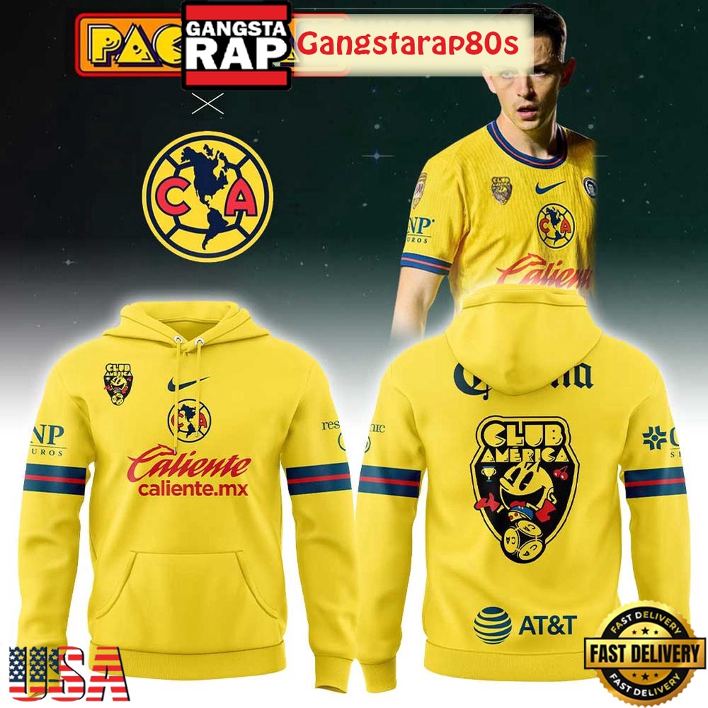 PAC-MAN x Club America Unisex T-Shirt Hoodie Or Zip-up Hoodie LN