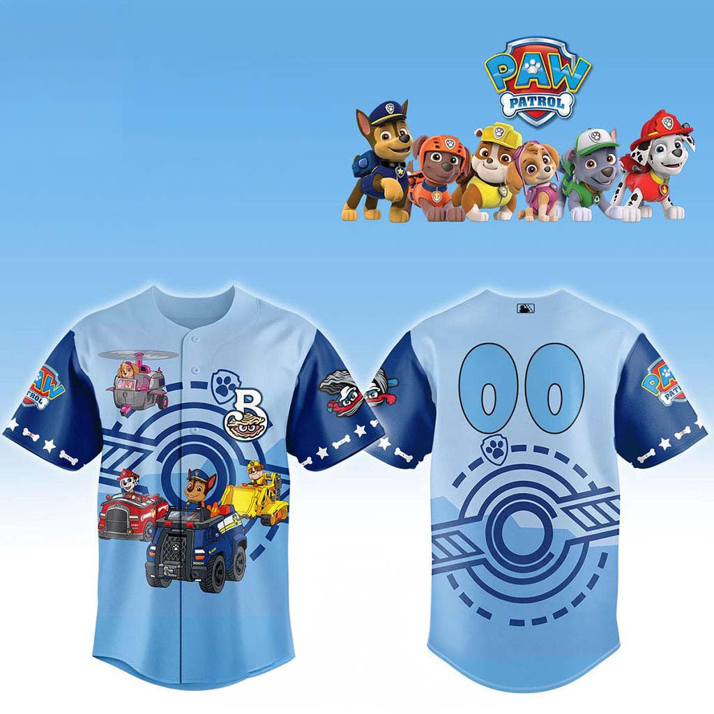 Personalized Biloxi Shuckers Paw Patrol 2026 The Movie Baseball Jersey HG Biloxi Shuckers Merch – Joyoce