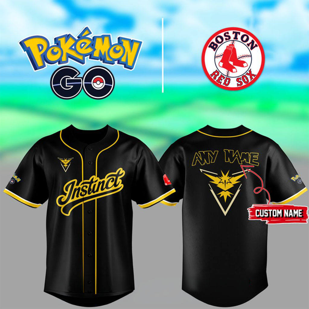 Personalized Boston Red Sox X Pokemon GO Team Instinct 2026 Baseball Jersey HG Red Sox Merch