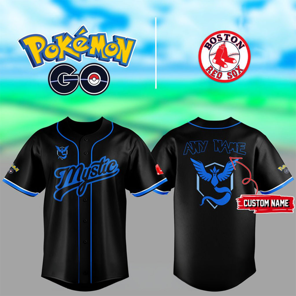 Personalized Boston Red Sox X Pokemon GO Team Mystic 2026 Baseball Jersey HG Fan Merch Gifts