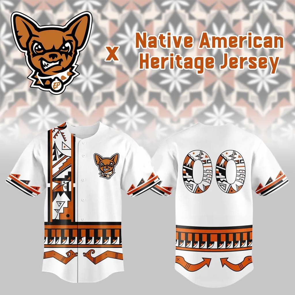 Personalized El Paso Chihuahuas x Native American Heritage Night 2026 Baseball Jersey HG Fan Merch