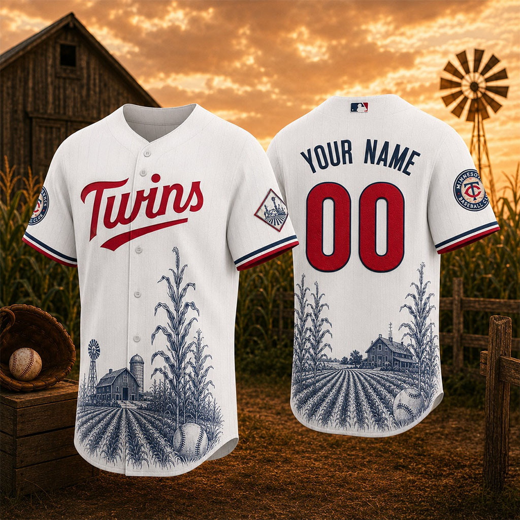 Personalized Minnesota Twins Field of Dreams Baseball Jersey HG Twins Merch Present For Fans