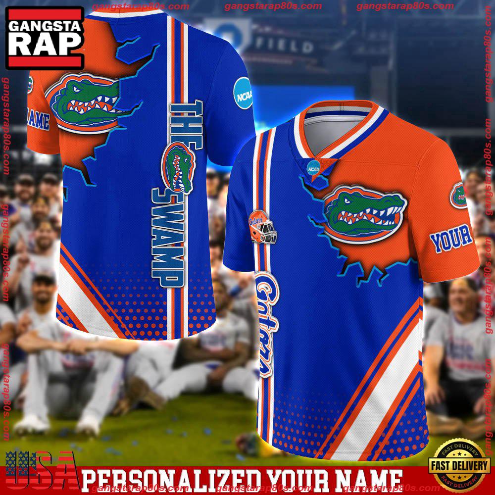 NCAA Personalizedized Florida Gators Team Logo Player Football Jersey LN Shirt