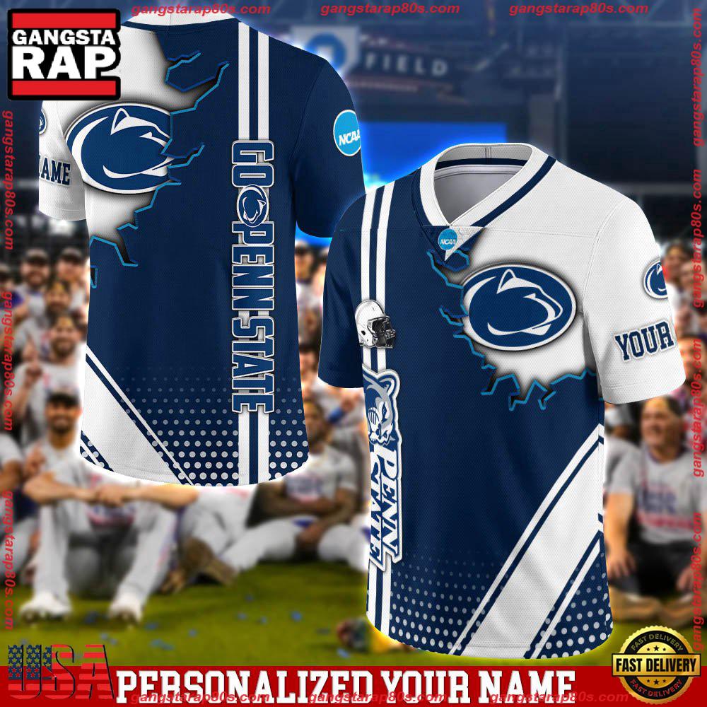 NCAA Personalizedized Penn State Nittany Lions Team Logo Player Football Jersey LN Shirt