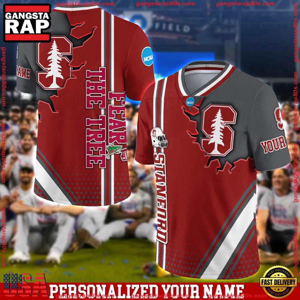 NCAA Personalizedized Stanford Cardinal Team Logo Player Football Jersey LN Shirt