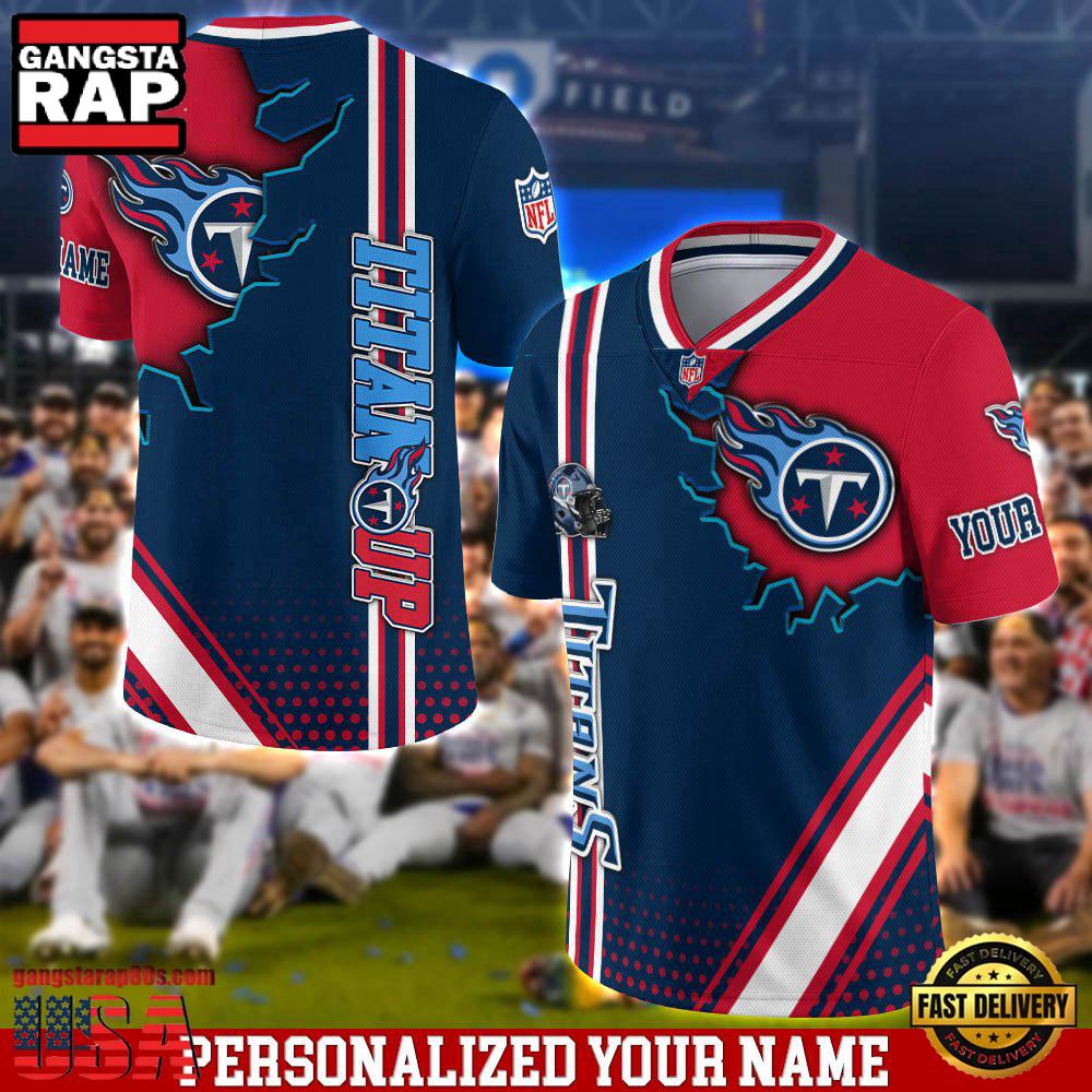 NFL Personalized Name Tennessee Titans Team Logo Football Jersey LN
