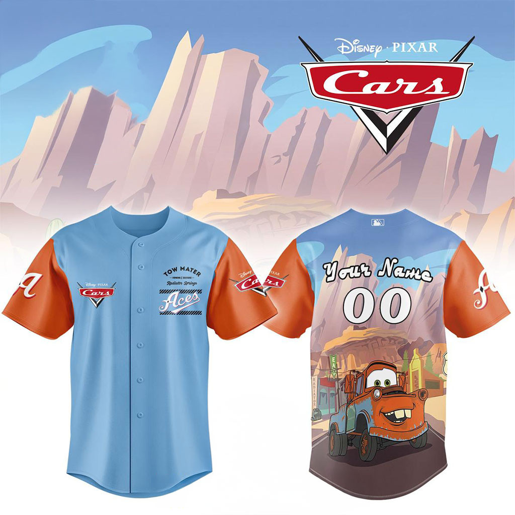 Personalized Reno Aces Merch X Cars Night 2026 Tow Master Baseball Jersey HG Gifts For Aces Fans – Joyoce
