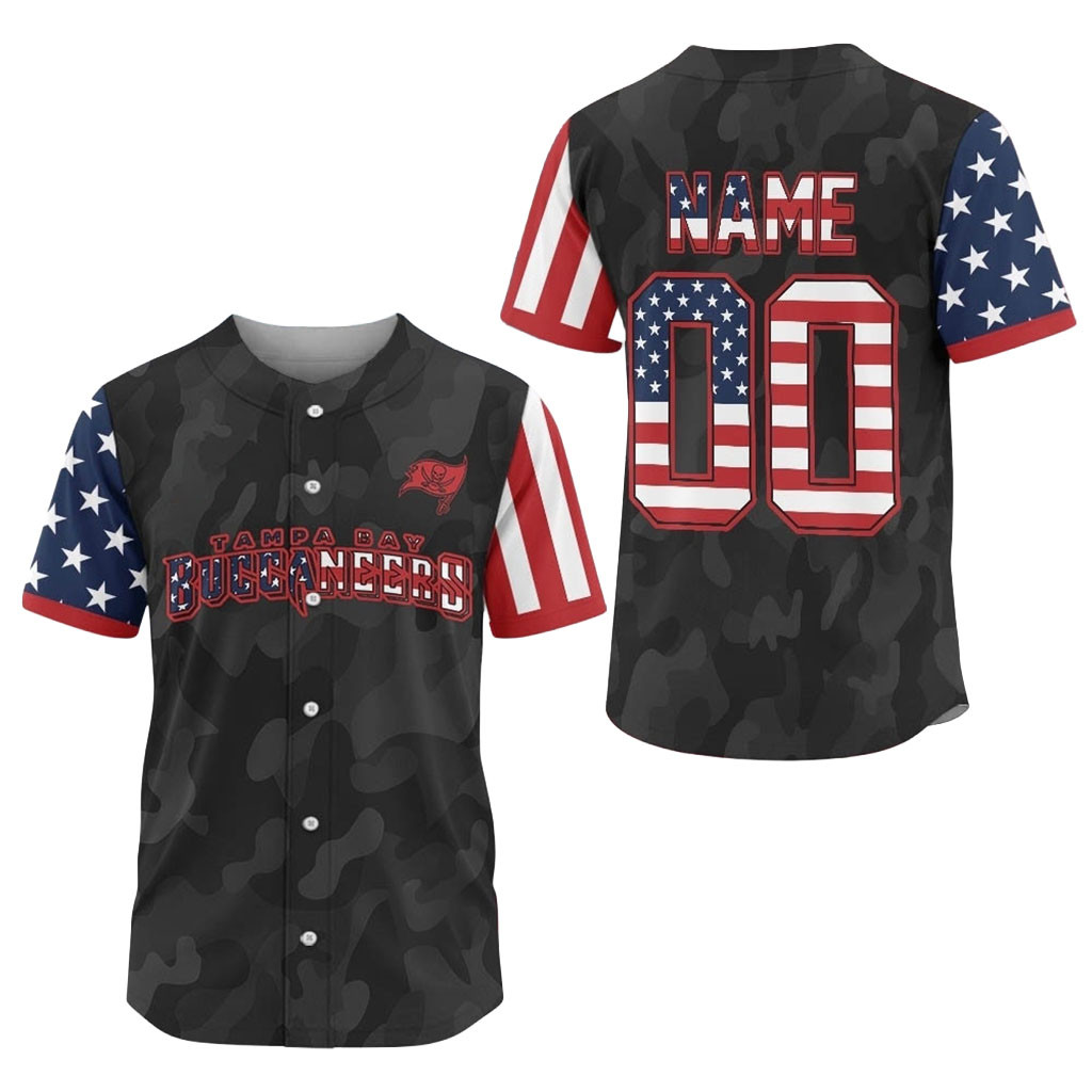 Personalized Tampa Bay Buccaneers American Pride Baseball Jersey HG Buccaneers Merch Fan Gifts