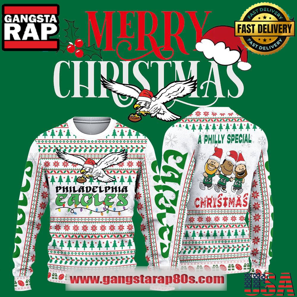 Philadelphia Eagles A Philly Special Christmas Ugly Sweater