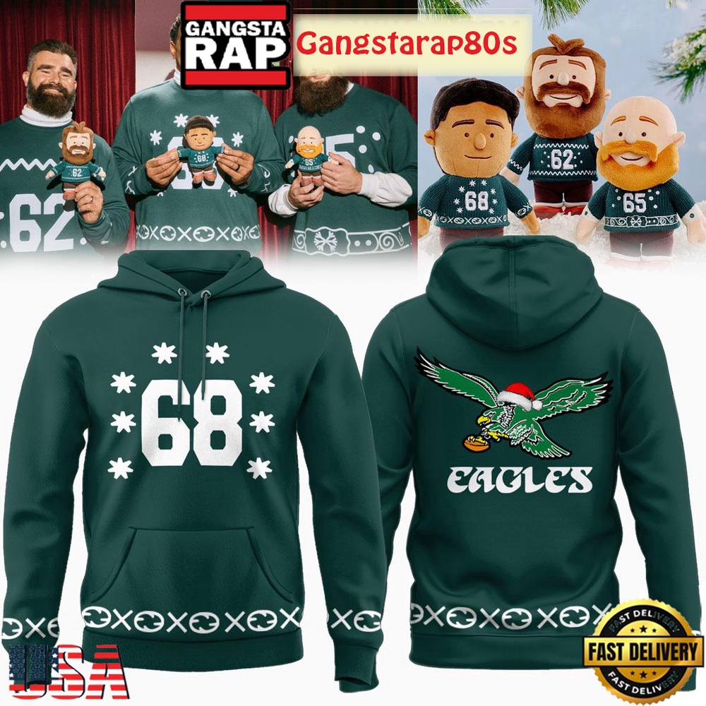 Philadelphia Eagles Christmas Holiday Go Birds Unisex T-Shirt Hoodie Or Zip-up Hoodie LN