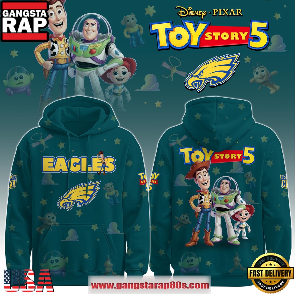 Philadelphia Eagles NFL x Toy Story 5  T-Shirt Hoodie Or Zip-up Hoodie LN Shirt