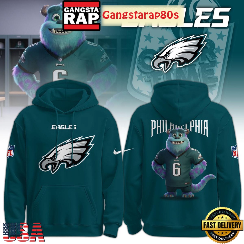 Philadelphia Eagles x Monsters 2025 Custom  T-Shirt Hoodie Or Zip-up Hoodie LN