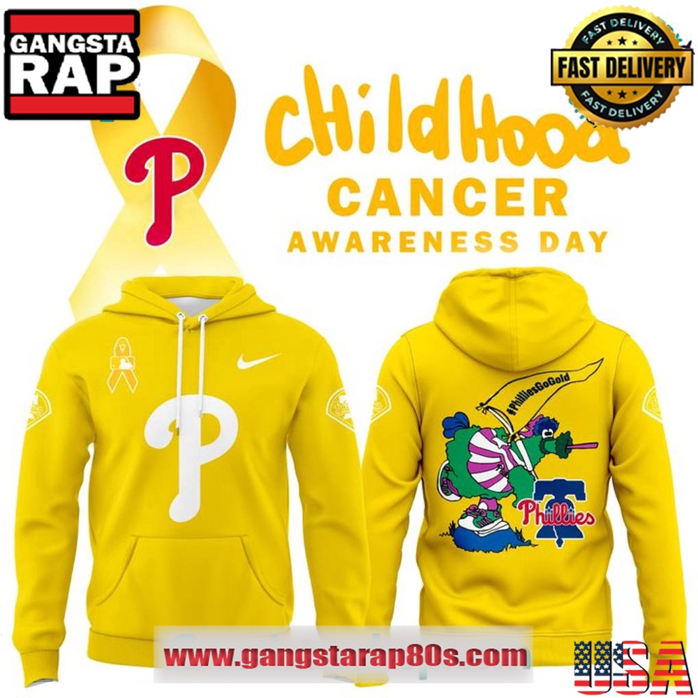 Philadelphia Phillies x Childhood Cancer Awareness Day 2025 Special All Over Print T-Shirt Hoodie Or Zip-up Hoodie LN Shirt