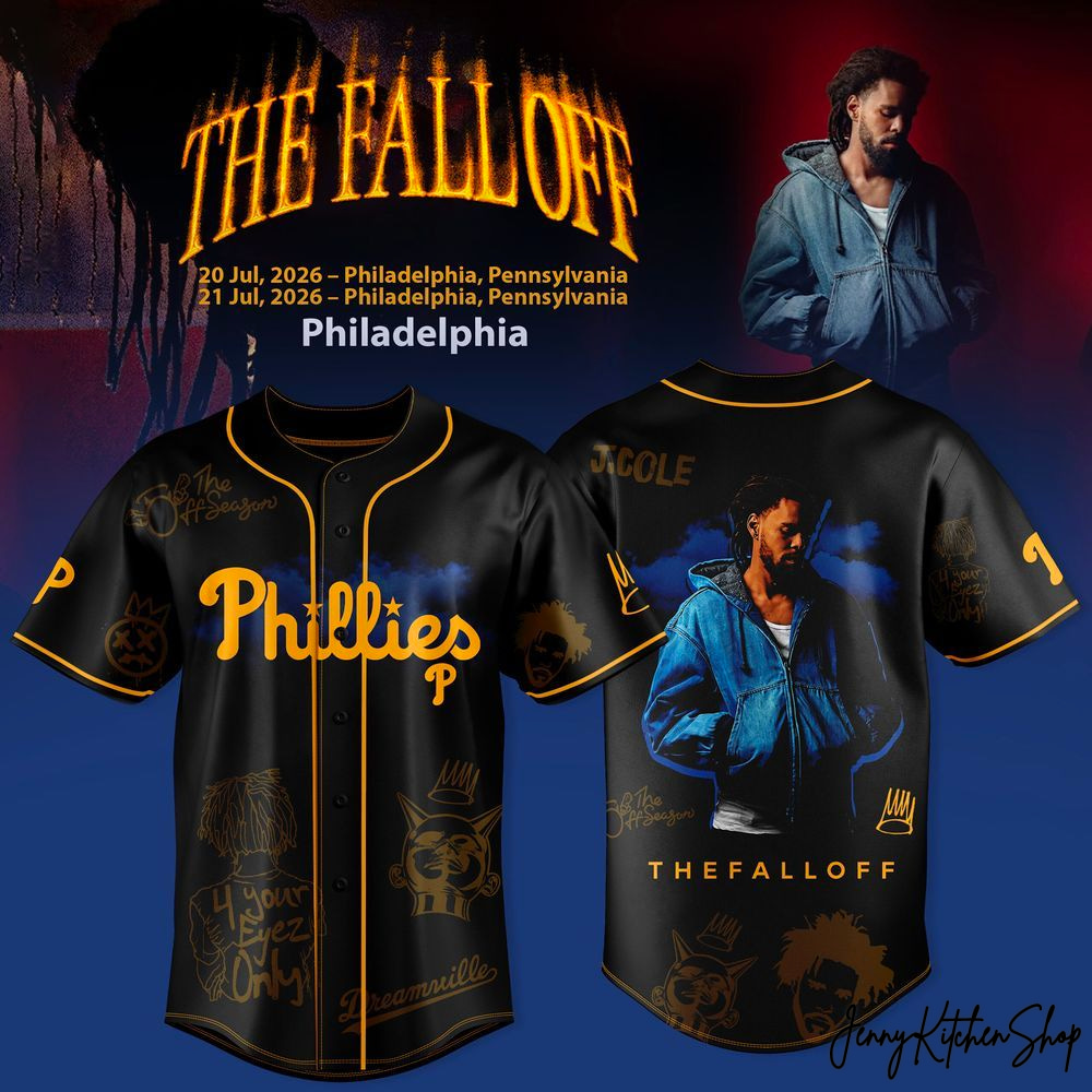 Philadelphia Phillies x The Fall Off World Tour 2026 HFN Baseball Jersey