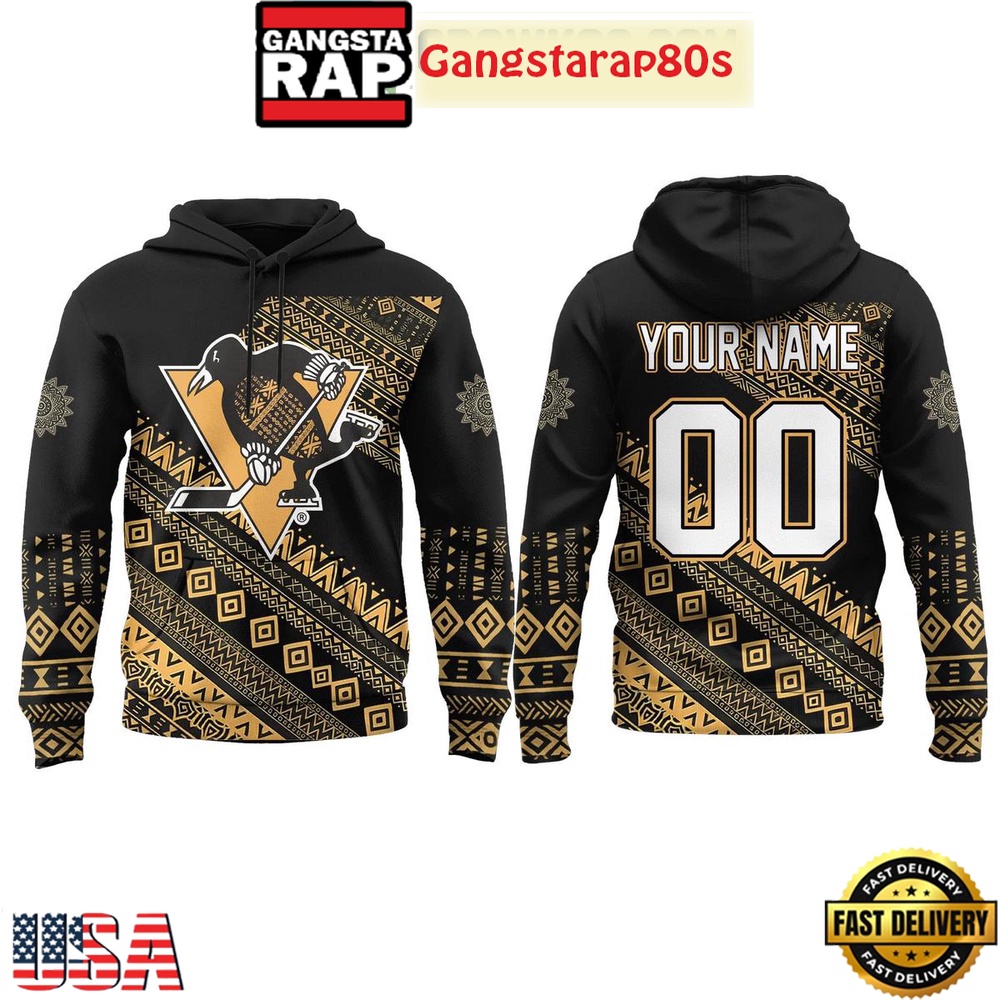 Pittsburgh Penguins 2026 Black History Month Custom Unisex T-Shirt Hoodie Or Zip-up Hoodie LN