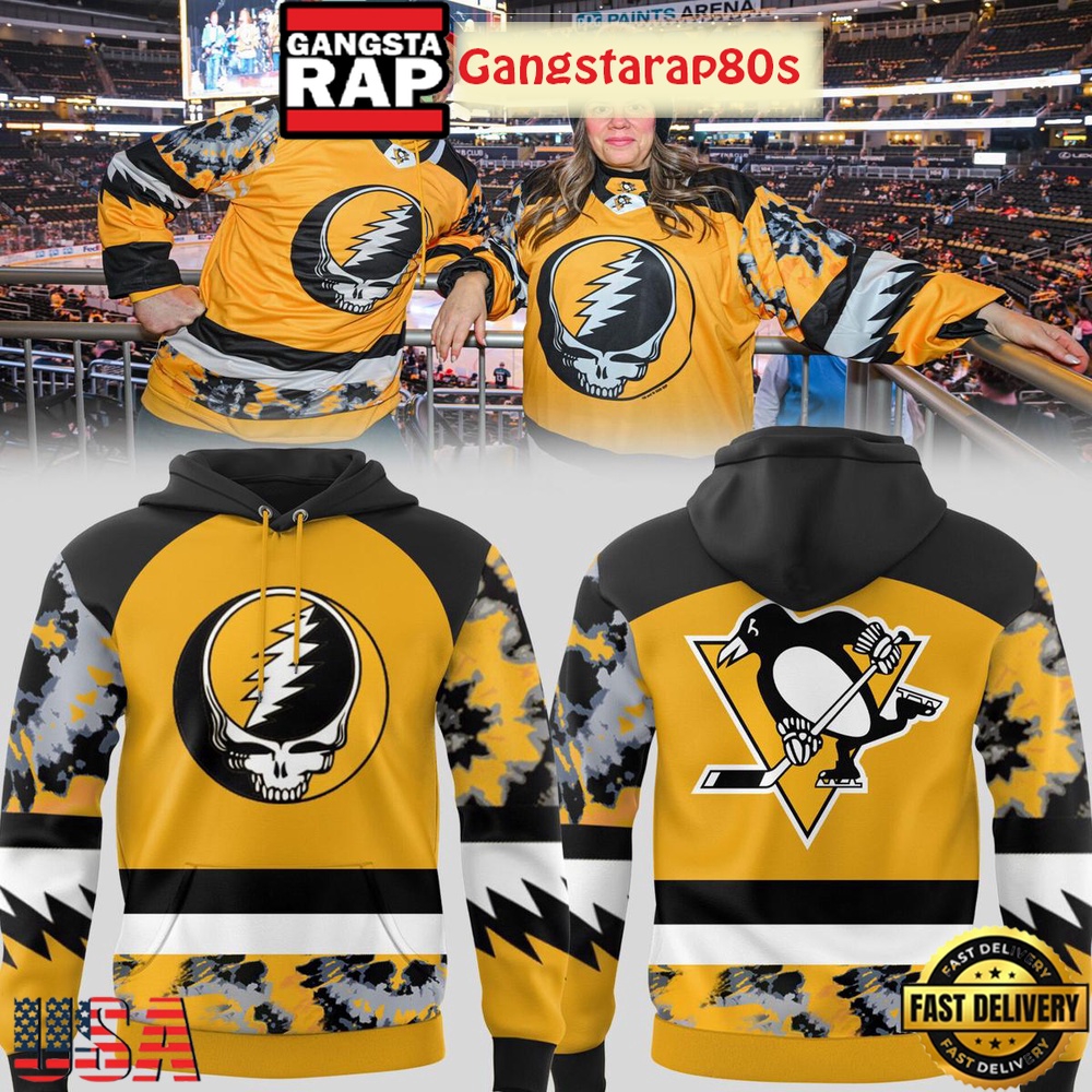 Pittsburgh Penguins x Grateful Dead Night 2026 Unisex T-Shirt Hoodie Or Zip-up Hoodie LN