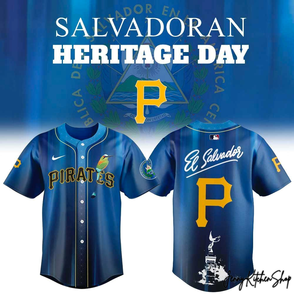 Pittsburgh Pirates Salvadoran Heritage Day 2026 HFN Baseball Jersey