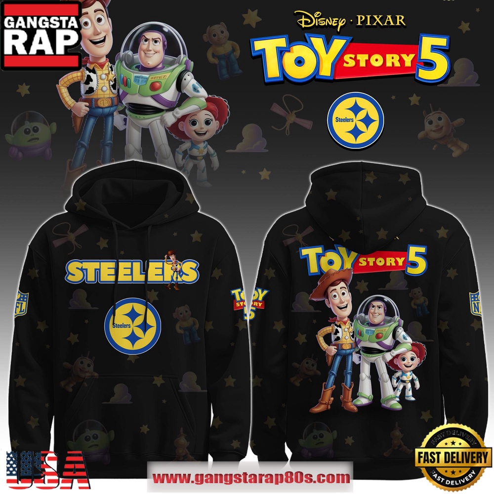 Pittsburgh Steelers NFL x Toy Story 5 T-Shirt Hoodie Or Zip-up Hoodie LN Shirt