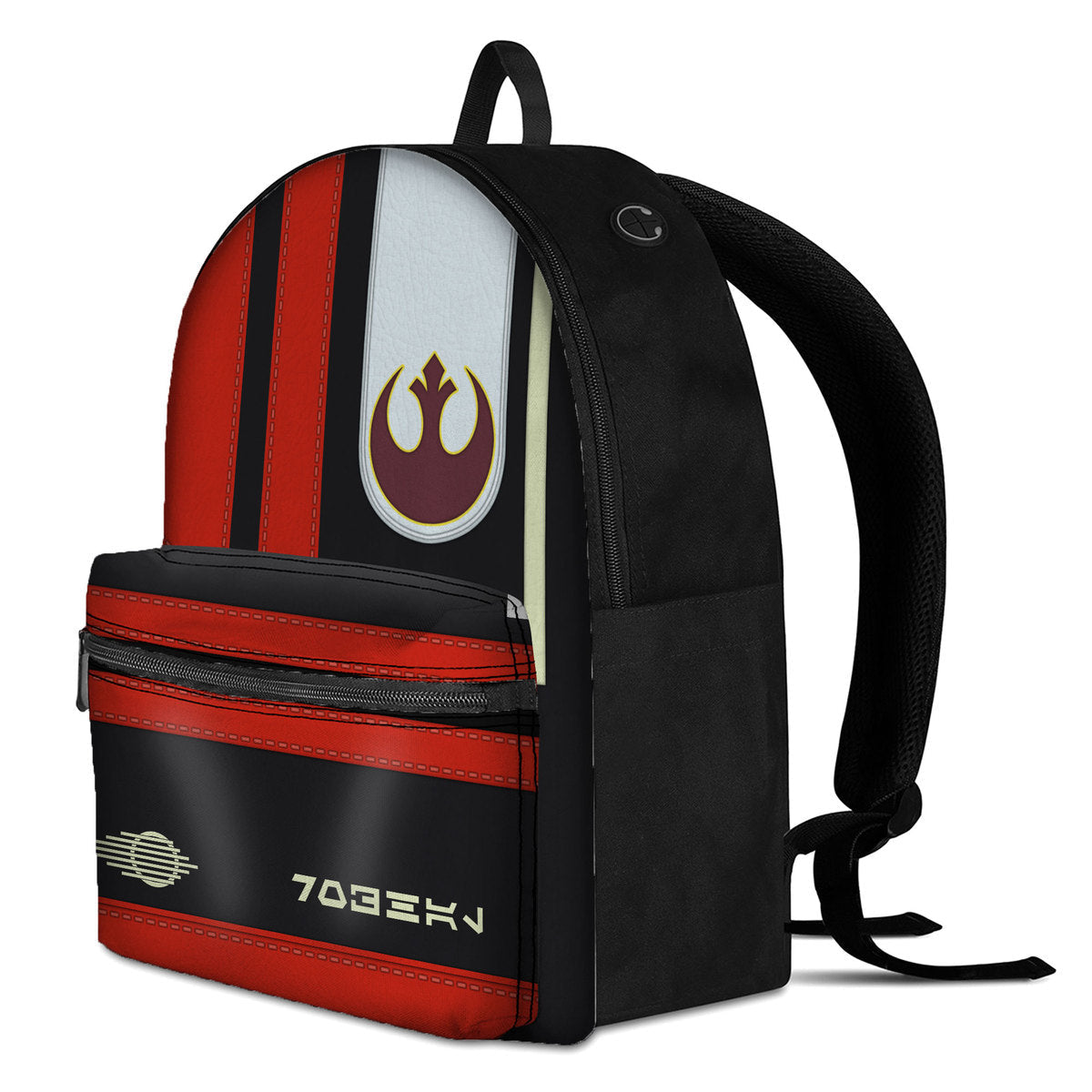 Poe Dameron Custom Backpack LN Back to School Traveller Lovers Outside Vlog Backpack Gift - Image 2