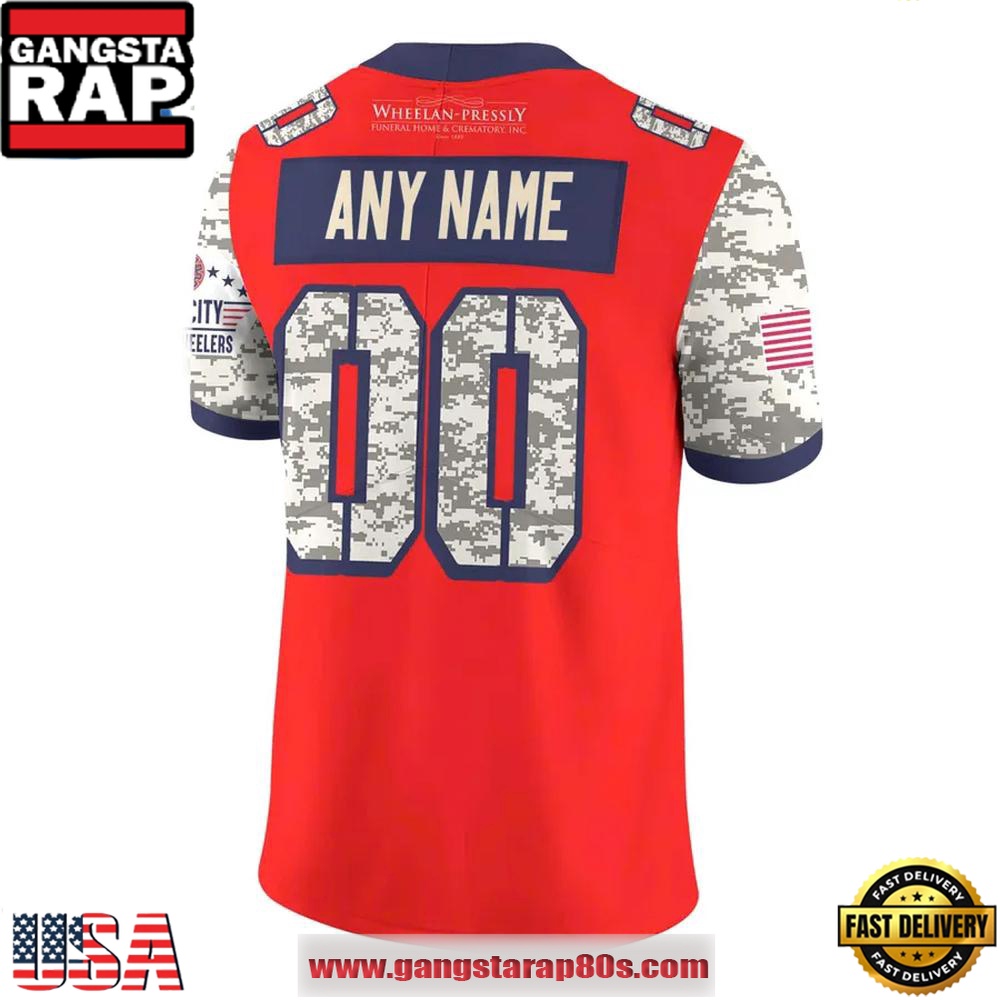 Quad City Steamwheelers 2025 Military Appreciation Night Personalized Football Jersey LN - Image 3