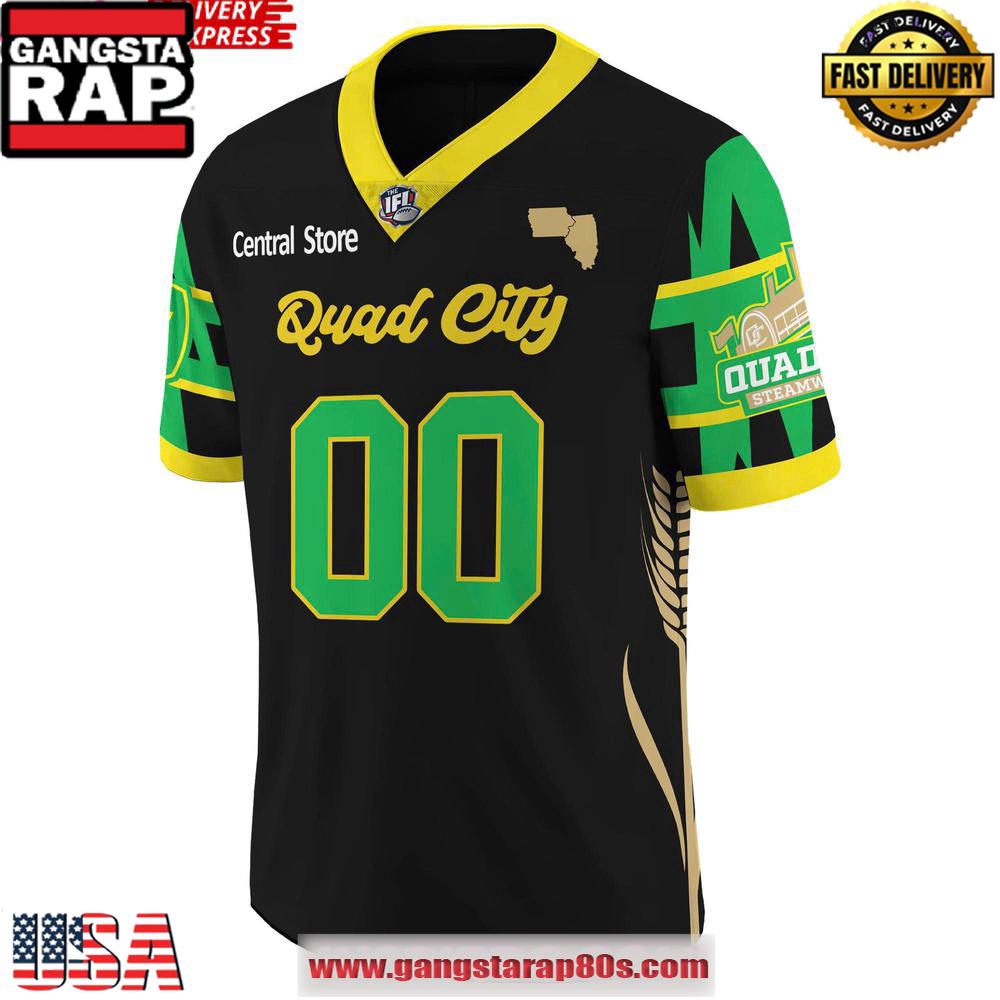 Quad City Steamwheelers Country Night 2025 Personalized Football Jersey LN