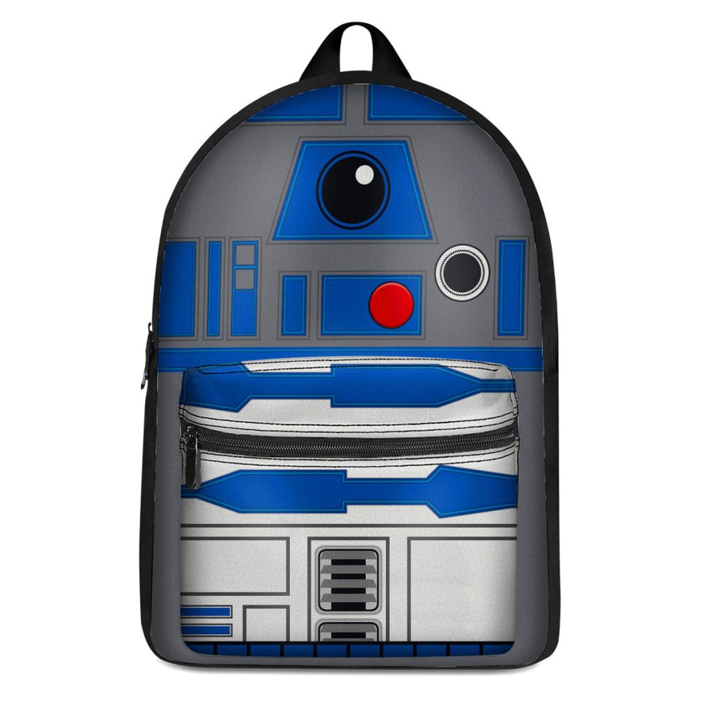 R2D2 Custom Backpack LN Back to School Traveller Lovers Outside Vlog Backpack Gift