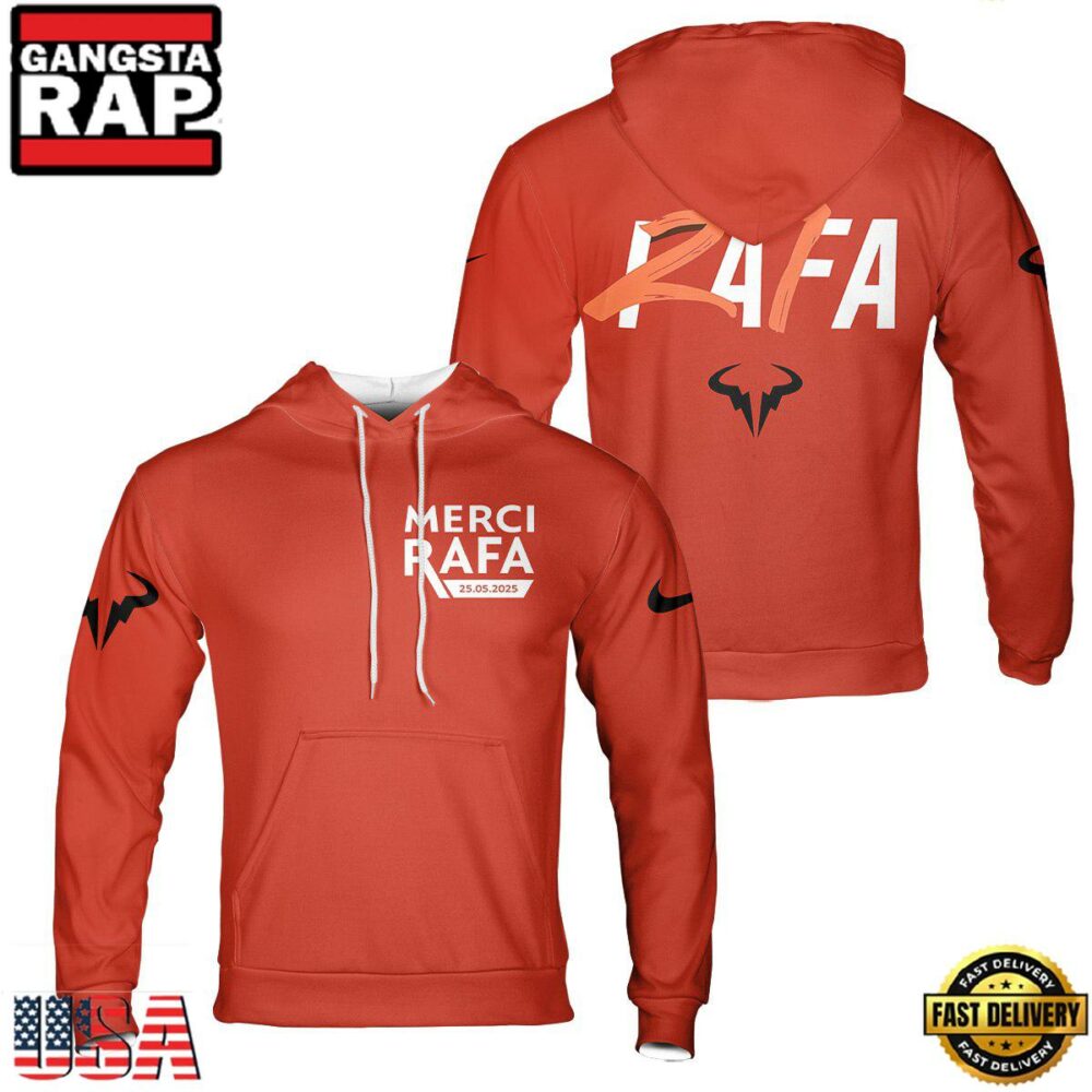 Rafa Nadal Merci Rafa T-Shirt Hoodie Or Zip-up Hoodie LN
