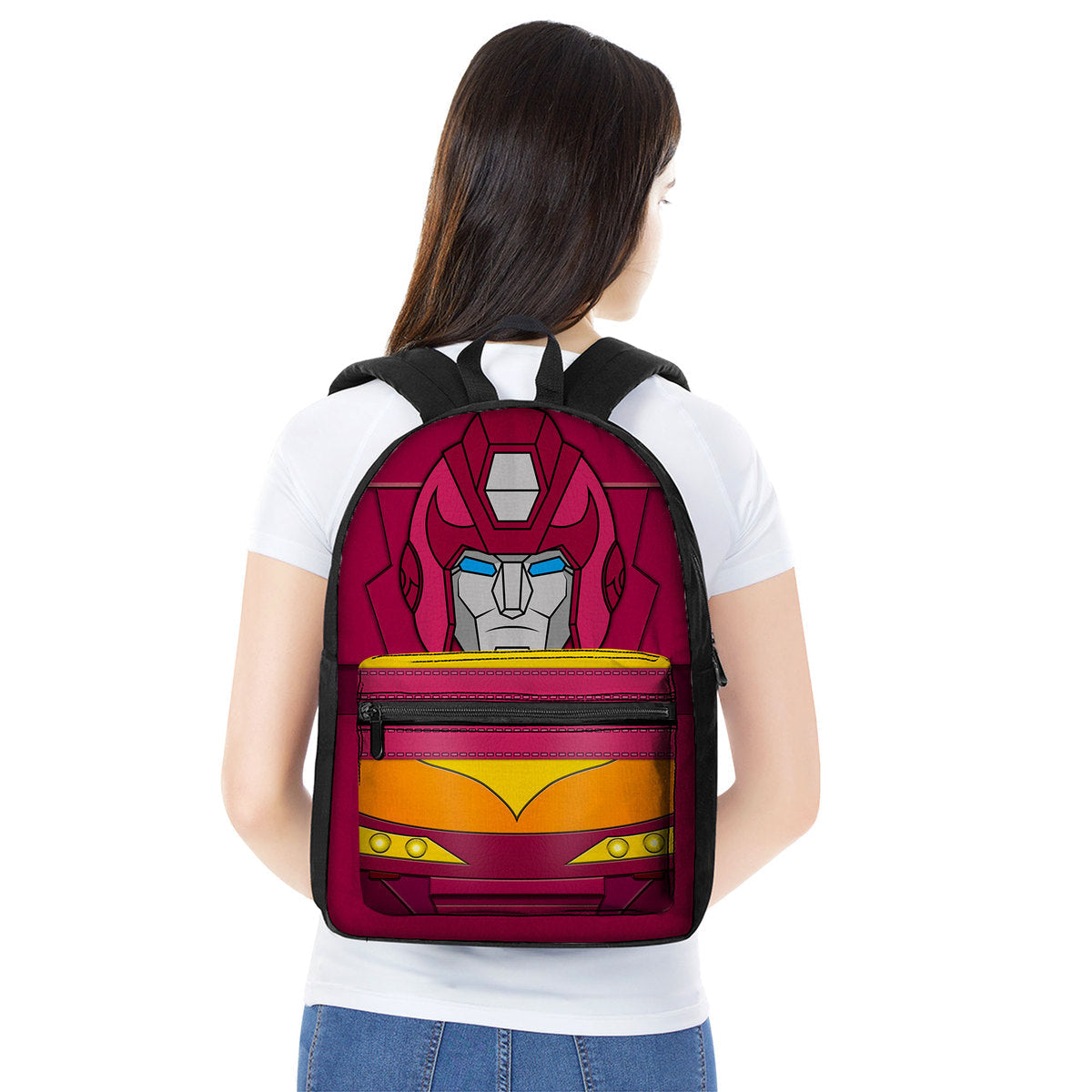 Rodimus Prime Backpack LN Back to School Traveller Lovers Outside Vlog Backpack Gift - Image 3