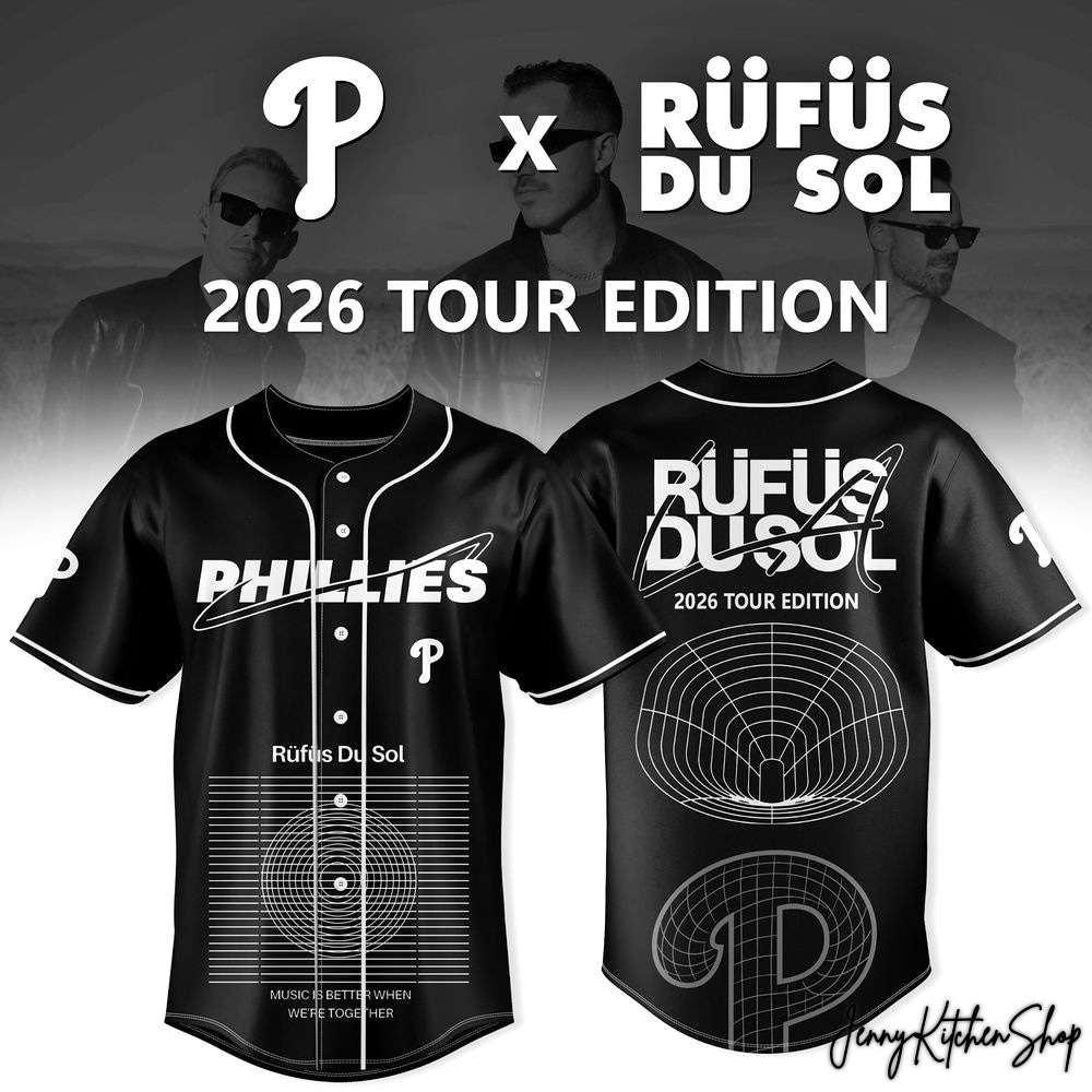 RUFUS DU SOL x Philadelphia Phillies 2026 Tour HFN Baseball Jersey