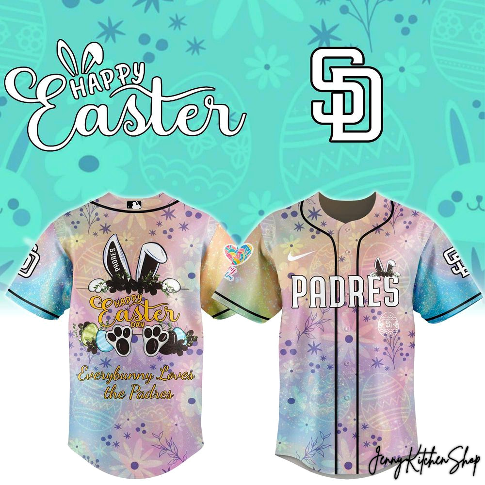 San Diego Padres 2026 Happy Easter Day HFN Baseball Jersey