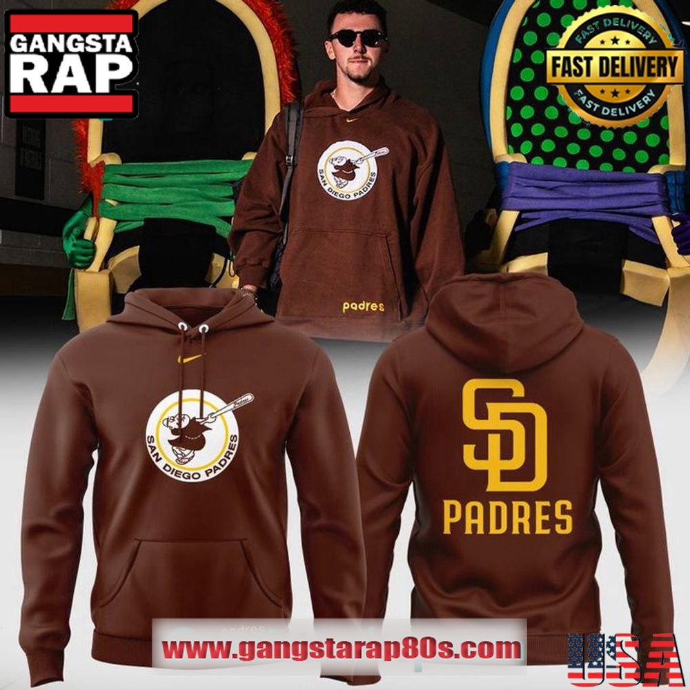 San Diego Padres Swinging Friar All Over Print T-Shirt Hoodie Or Zip-up Hoodie LN Shirt 2025