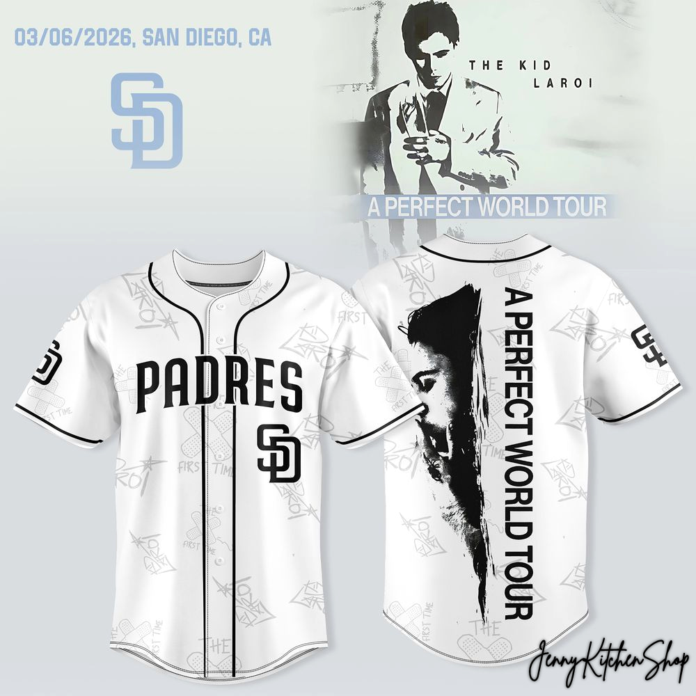 San Diego Padres x The Kid Laroi 2026 A Perfect World Tour HFN Baseball Jersey