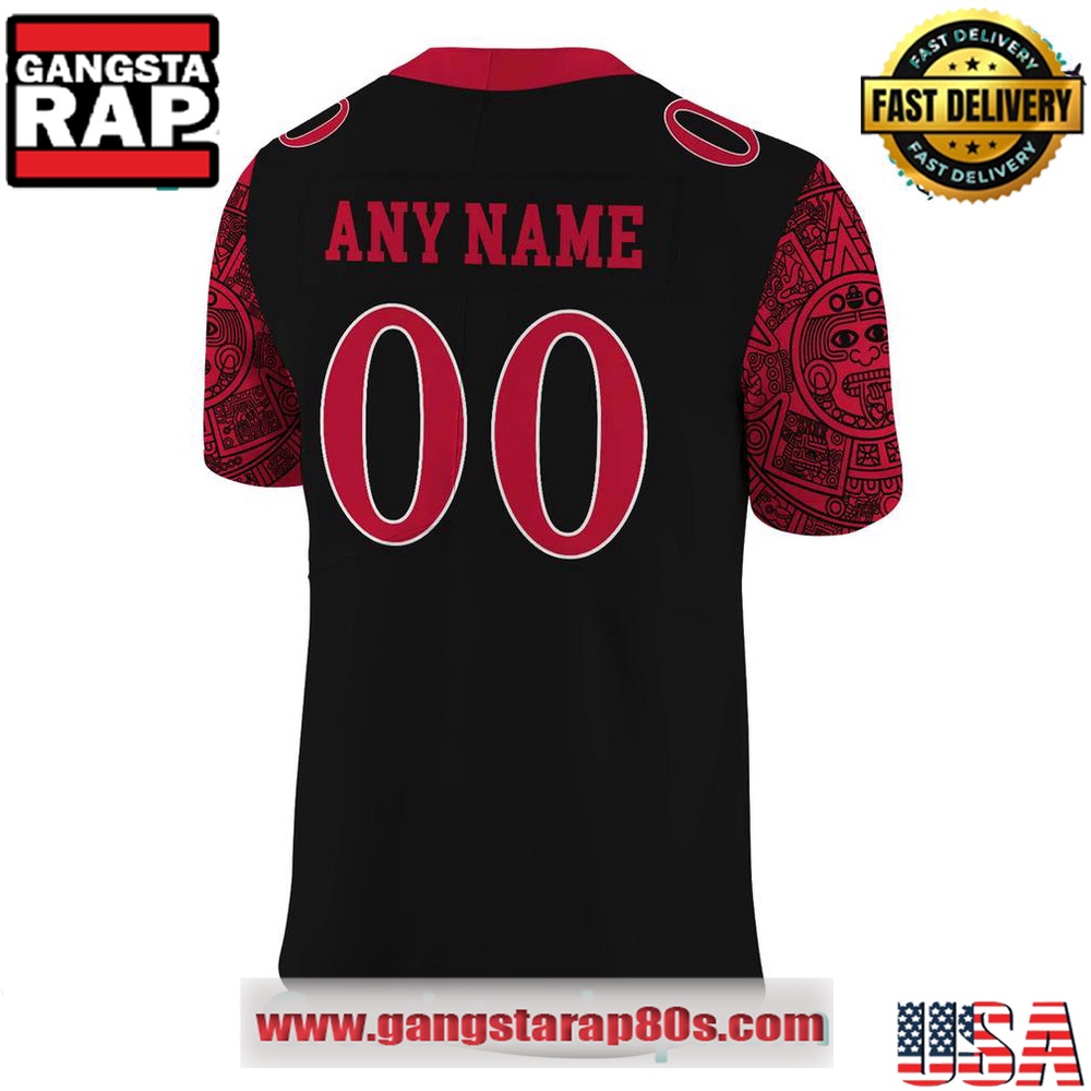 San Diego State Special Edition New Personalized Black Football Jersey LN - Image 3