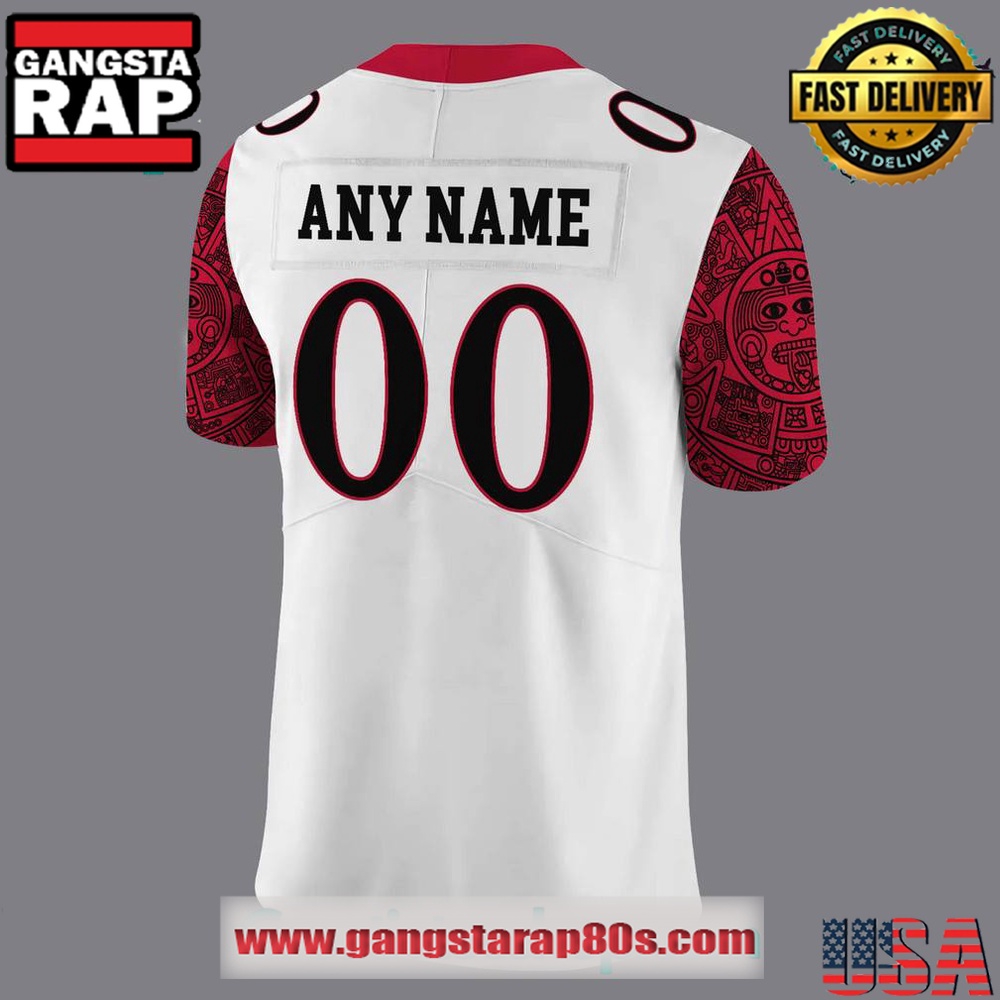 San Diego State Special Edition New Personalized White Football Jersey LN - Image 3