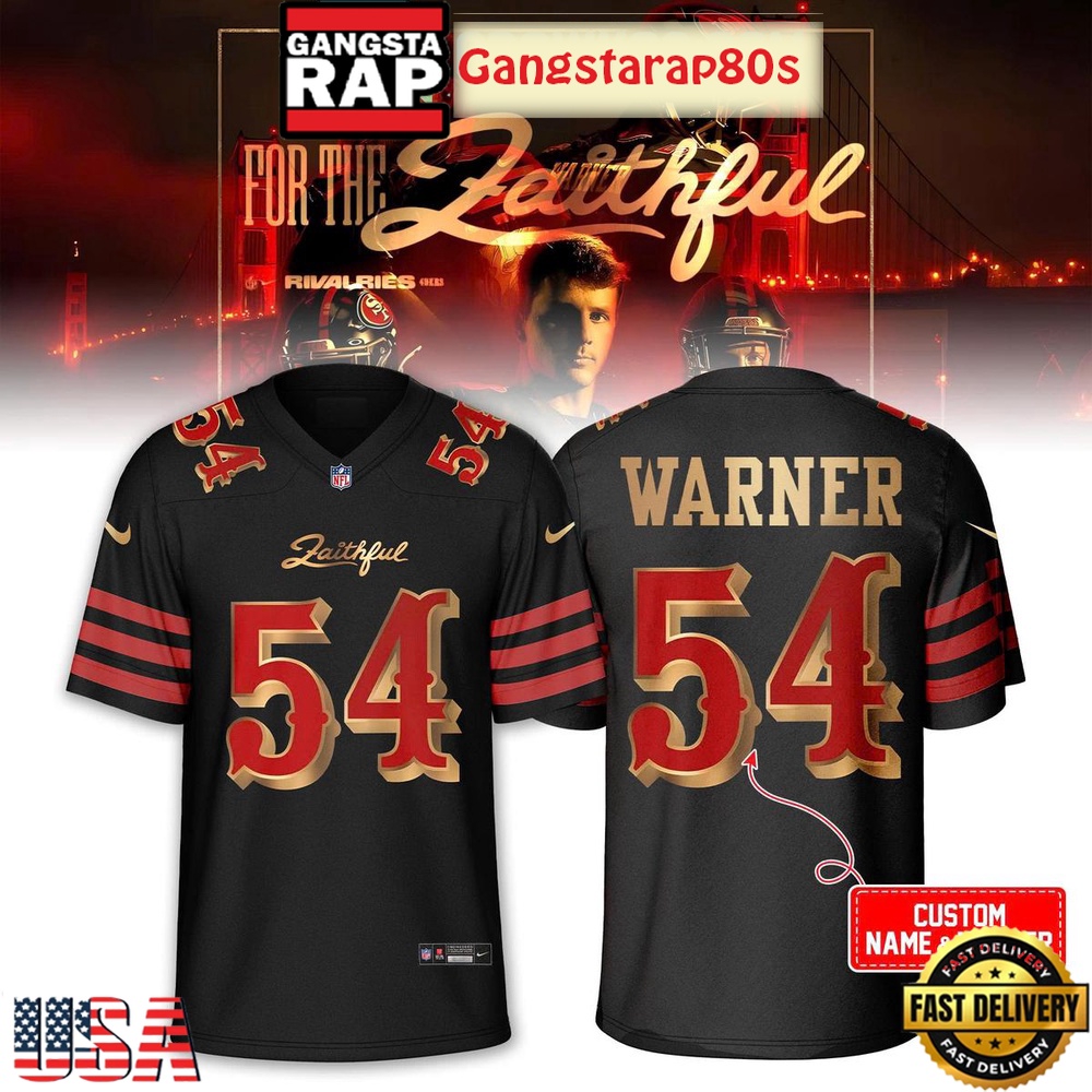 San Francisco 49ers Rivalries Faithful To The Bay Personalized Football Jersey LN