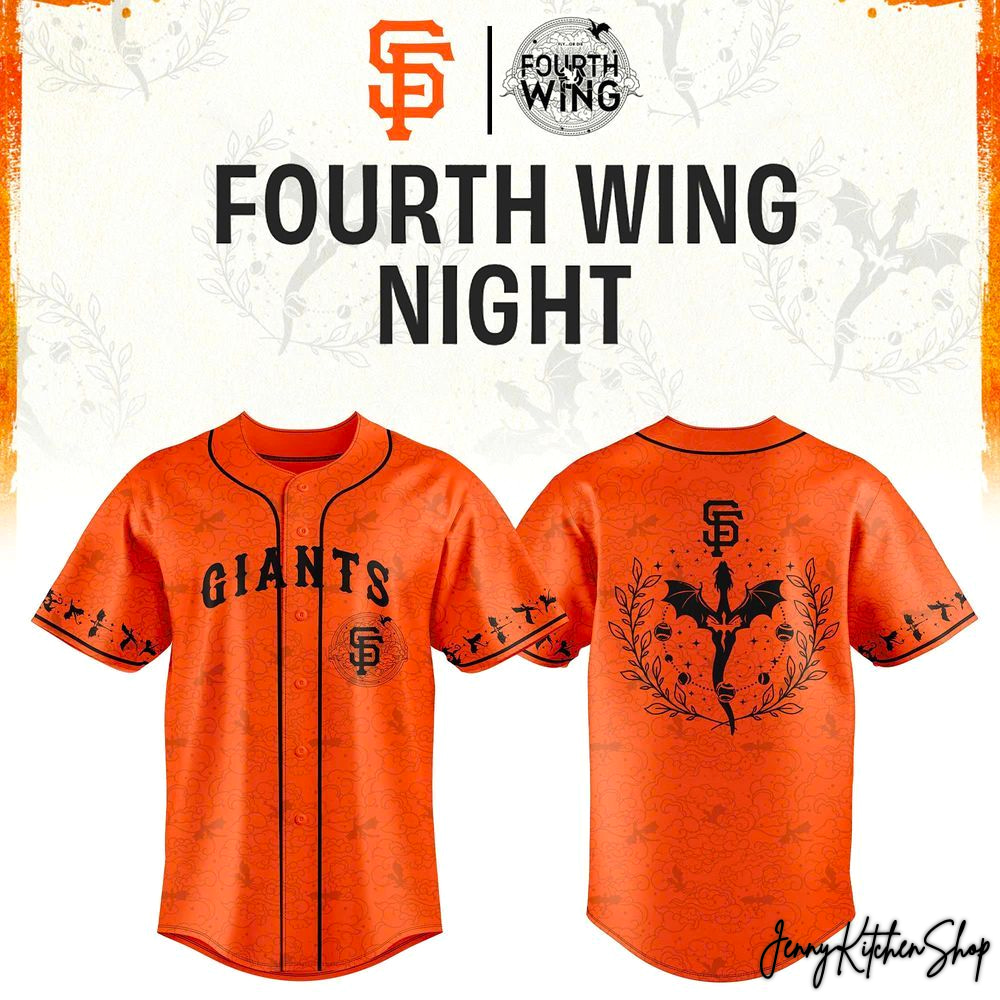 San Francisco Giants Dragon Fourth Wing Night 2026 HFN Baseball Jersey