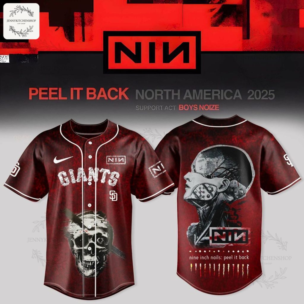 San Francisco Giants X Nine Inch Nails – Peel It Back Tour 2025 HFN Baseball Jersey