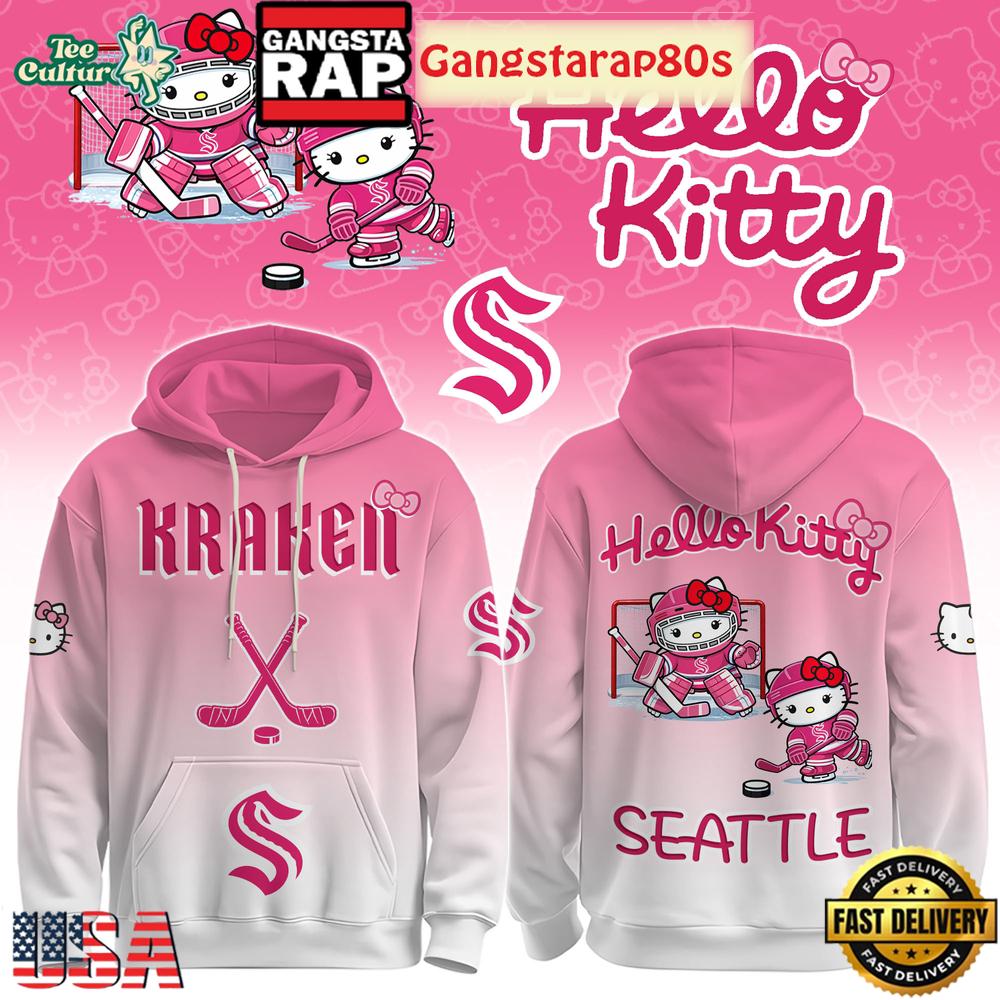 SEA Kraken Special Hello Kitty New Design Unisex T-Shirt Hoodie Or Zip-up Hoodie LN Shirt