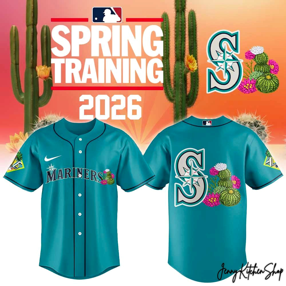 Seattle Mariners 2026 Spring Training Custom HFN Baseball Jersey