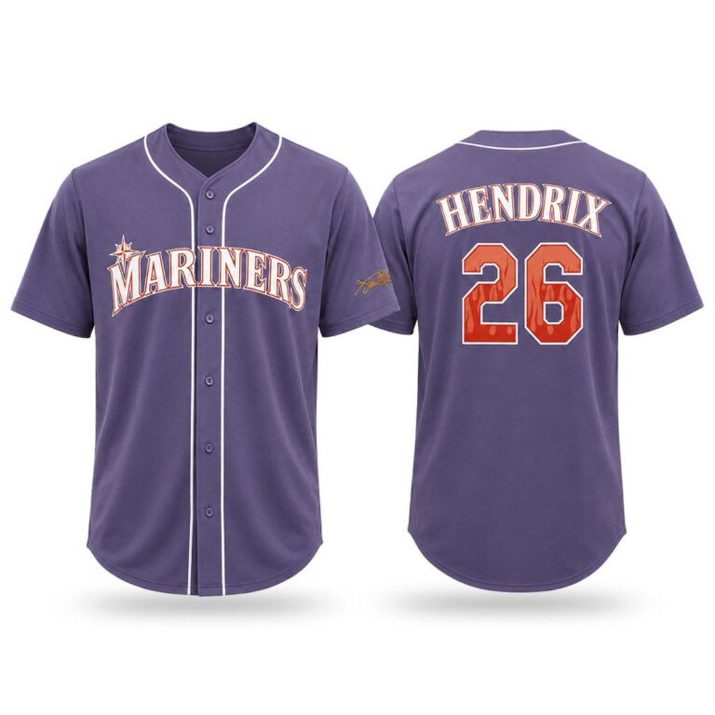 Seattle Mariners Jimi Hendrix Night 2026 Baseball Jersey HG Seattle Mariners Merch Gift For Fans – Joyoce