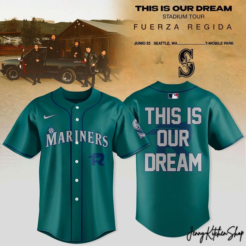 Seattle Mariners x Fuerza Regida 2026 This Is Our Dream Tour Limited HFN Baseball Jersey
