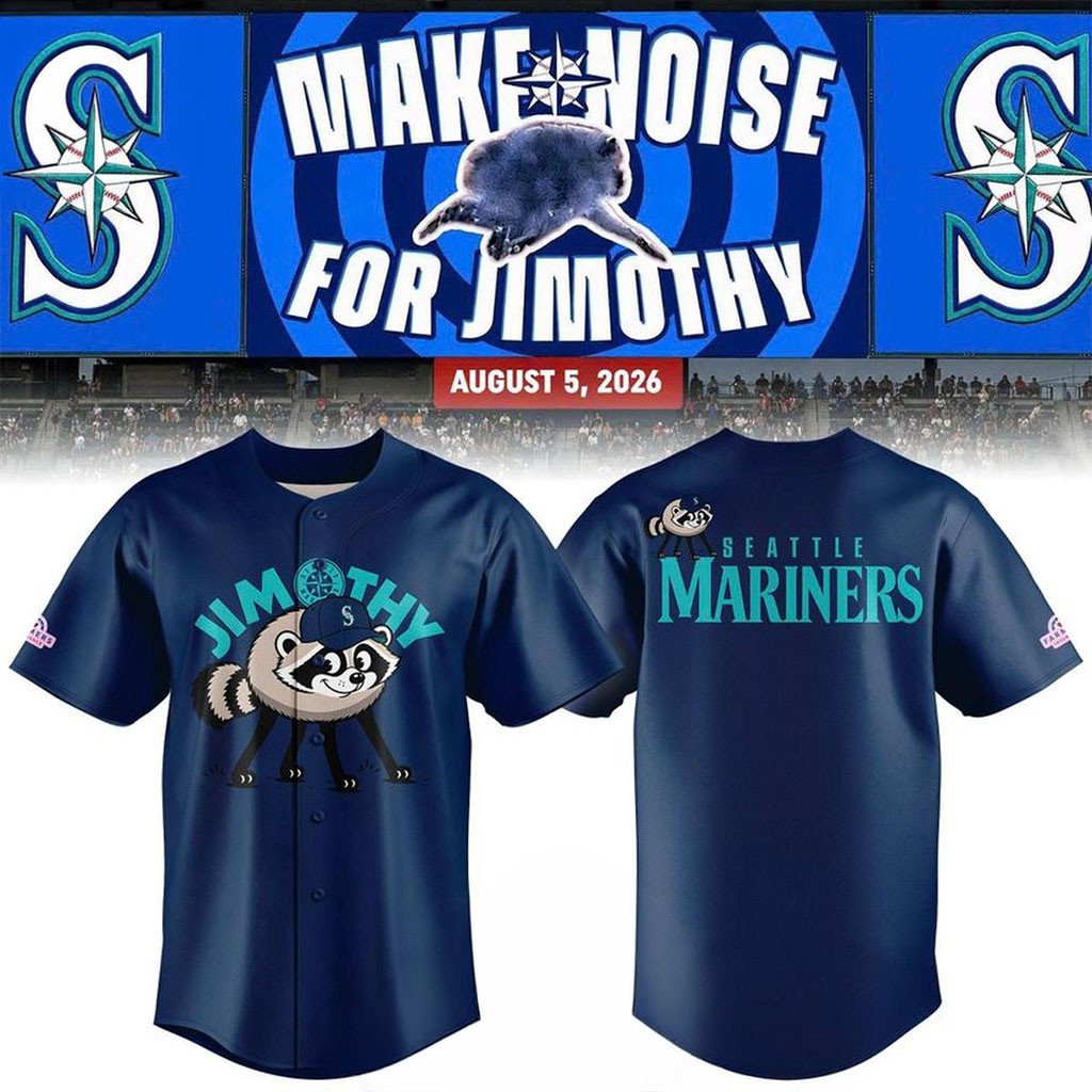 Seattle Mariners X Jimothy Night 2026 Baseball Jersey HG Make Noise For Jimothy Mariners Merch